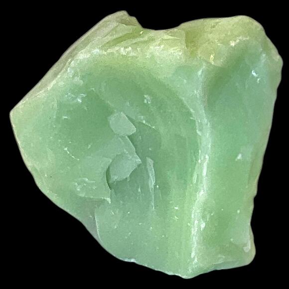 Lime Green Art Glass Cullet Glowing Manganese Slag Glass #5GX26 - Picture 3 of 7